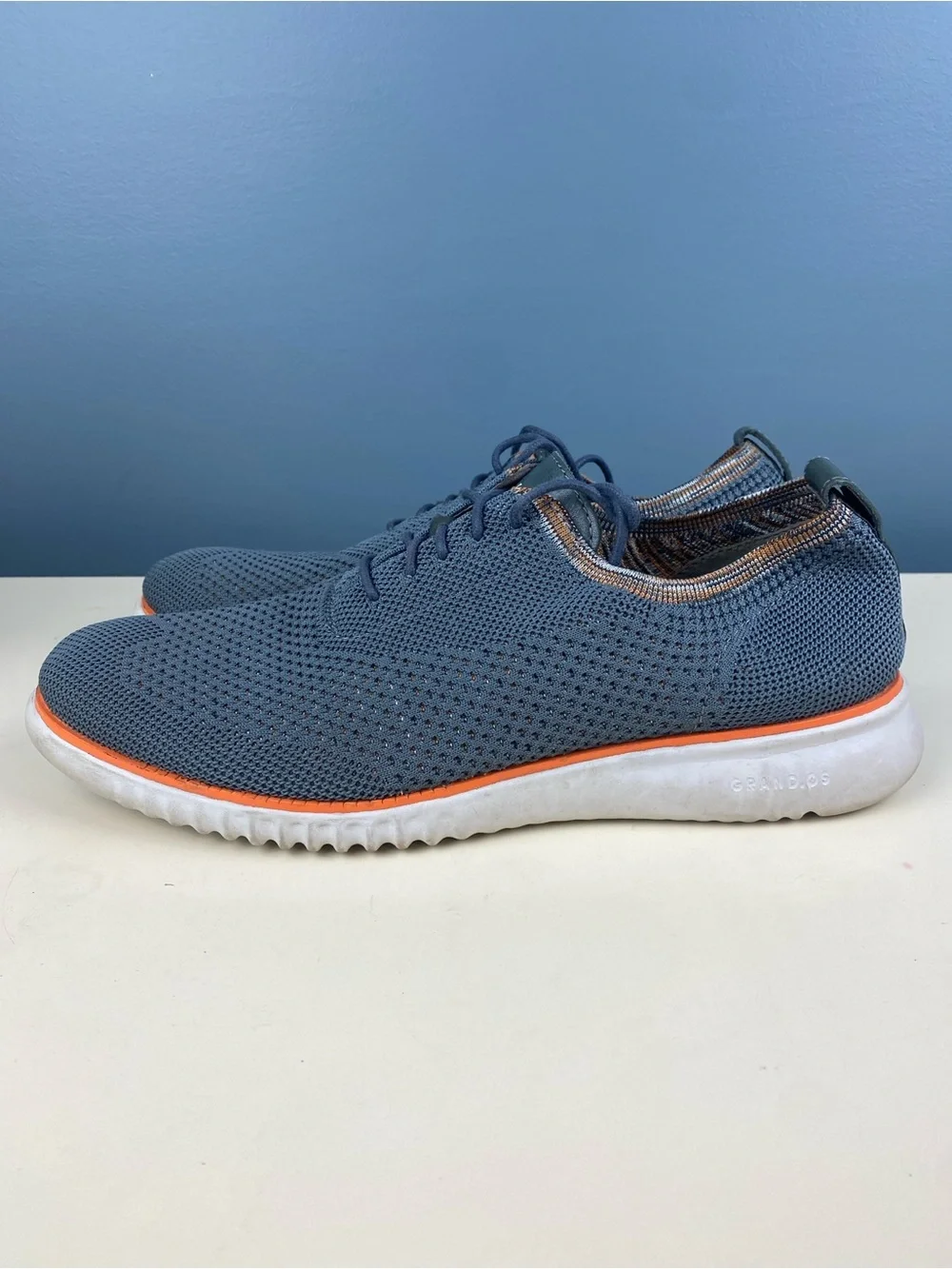 Cole Haan C31910 Mens Zerogrand Stitchlite Oxford Shoes Gray Lace Up Size 11 M